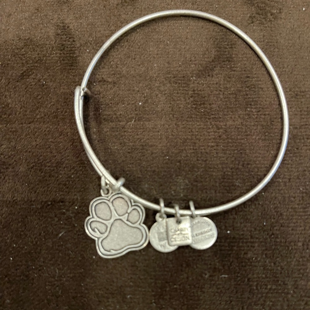 Alex and Ani dog paw charm bracelet